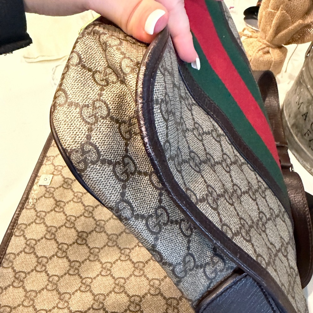 Gucci Beige and Brown Unisex Messenger Bag Authentic Paper! - Picture 13 of 15